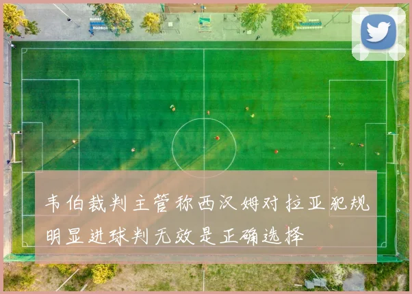 韦伯裁判主管称西汉姆对拉亚犯规明显进球判无效是正确选择